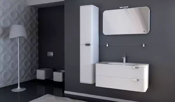 Комплект меблів для ванної Velluto Botticelli в білому кольорі