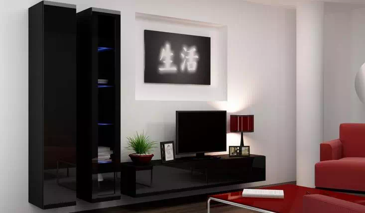 Модульная мебель Vigo Cama черный матовый/черный глянец
