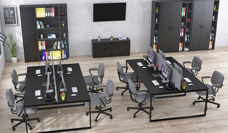 Офісні меблі Open Office венге Loft Design антрацит