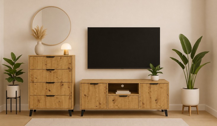 Стінка Borg Duo дуб артізан Mebel Bos