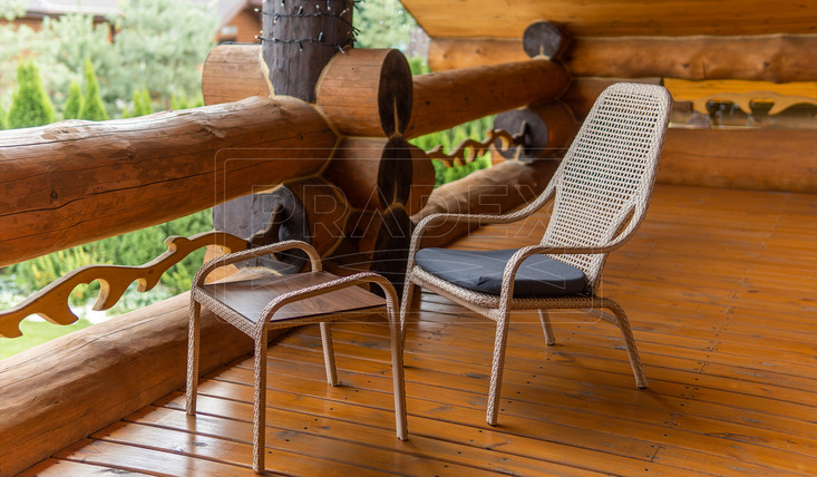 Меблі зі штучного ротанга Лейзі Pradex для літніх терас і присадибних ділянок