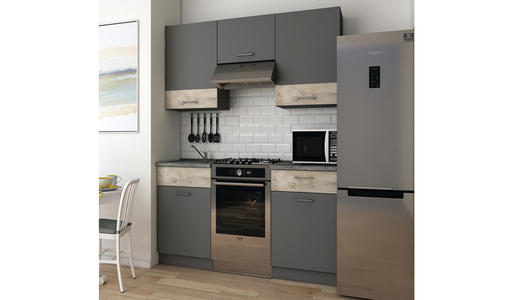 Модульная кухня Лея графит Doros